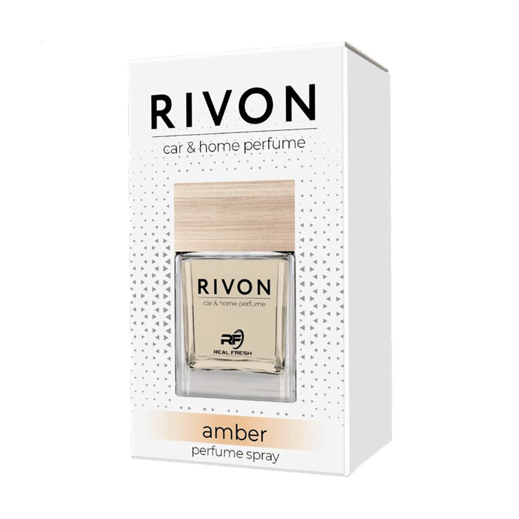 Ароматизатор-спрей для автомобіля та дому Real Fresh Rivon Car &amp; Home Perfume Spray, Amber, 50 мл